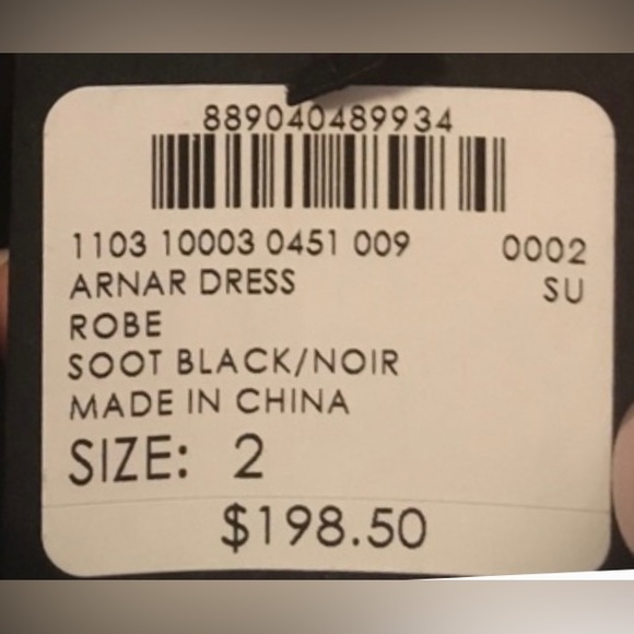 Club Monaco Arnar Off-the-Shoulder Black Cotton A-Line Mini Dress - Picture 9 of 10